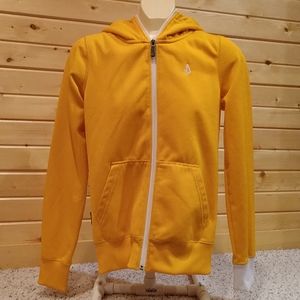 Volcom orange white hoodie hoody small
